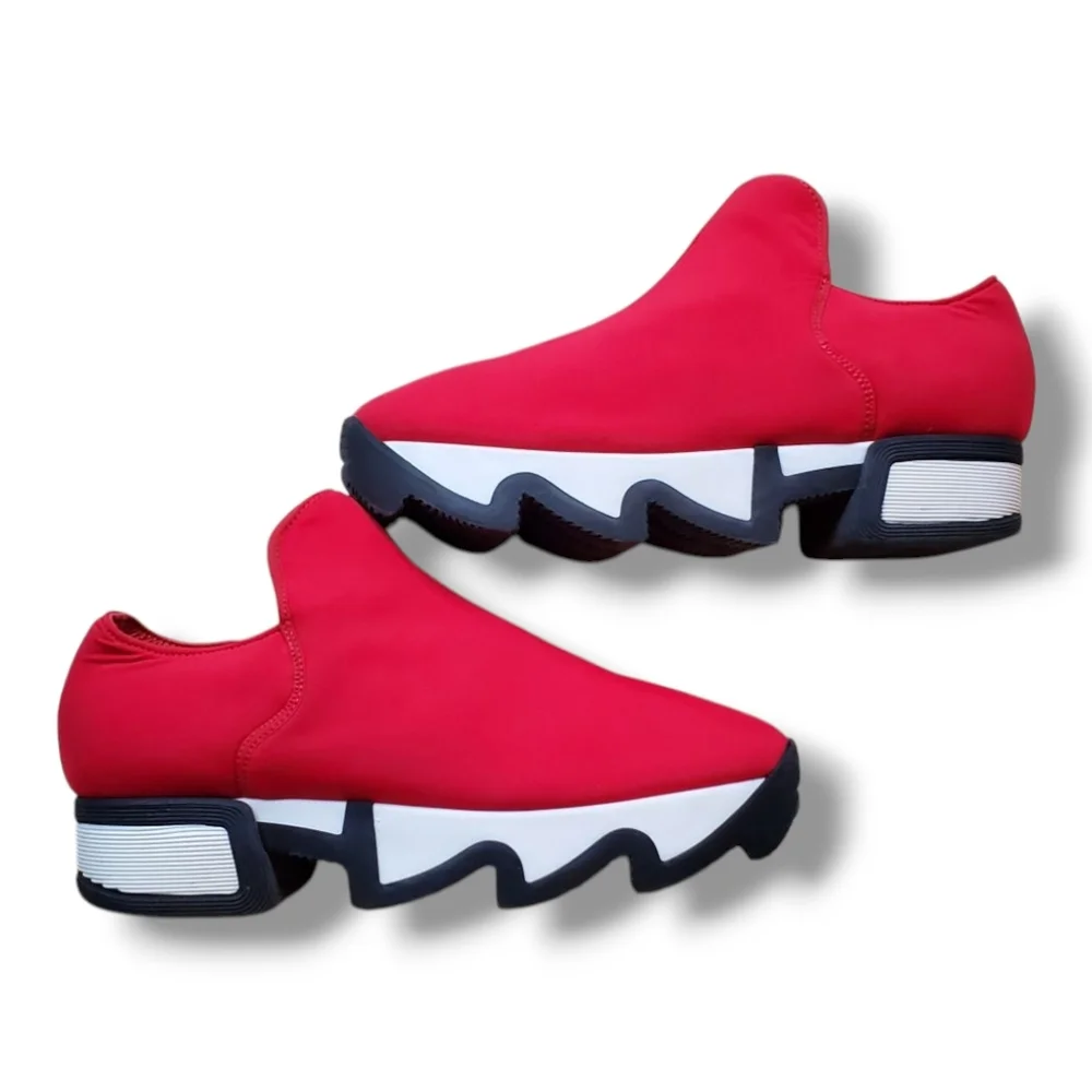 iRi WES I Red Low Top Sneaker | Red Women's Sneakers - Picture 5 of 11